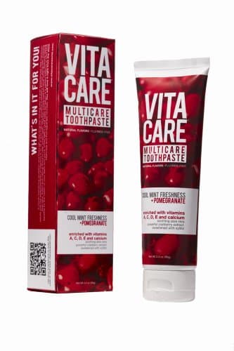 Multicare Whitening Toothpaste, Mint + Pomegranate Extract - 3.4oz