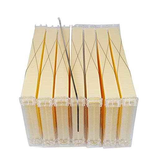 7pcs/Set Honey Flow Seven Frames Hive Beekeeping Tool Auto Flow Plastic Comb Foundation