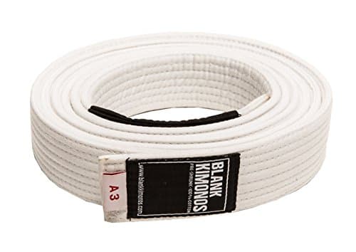 Blank Kimonos BJJ Belts - White - A5