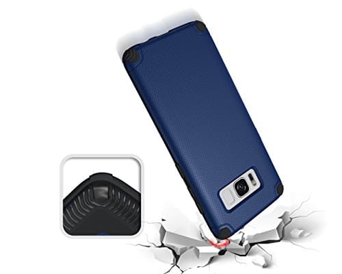 Samsung Galaxy S8 Armor Case Shockproof Cover - Using Soft TPU With Shock Absorbing Air Cushions, Anti Scratch Bumper and Non Slip Cover, It Protects Your Phone From Any Damage or Drops