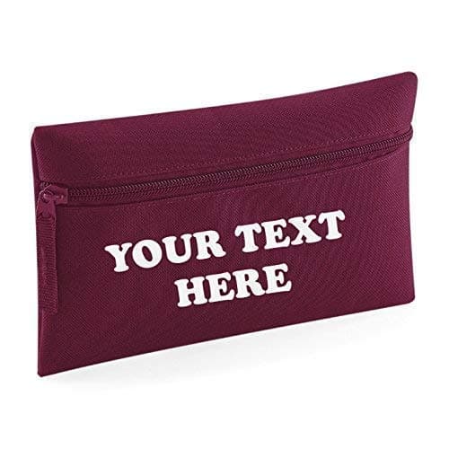 Personalised Pencil Case (Burgundy)