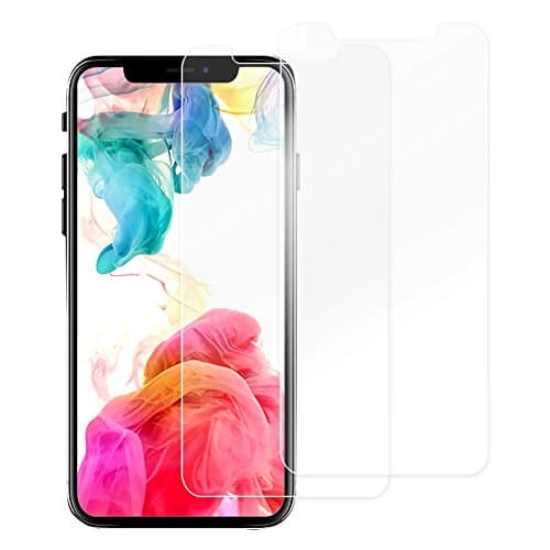 [2 PACK] ANTOPM iPhone X Screen Protector, 3D Full Coverage, 9H Hardness, Ultra Clear, Scratch Proof, Bubble-Free, Case-Friendly, Tempered Glass Screen Protector for iPhone X [2017] (For iPhone X)