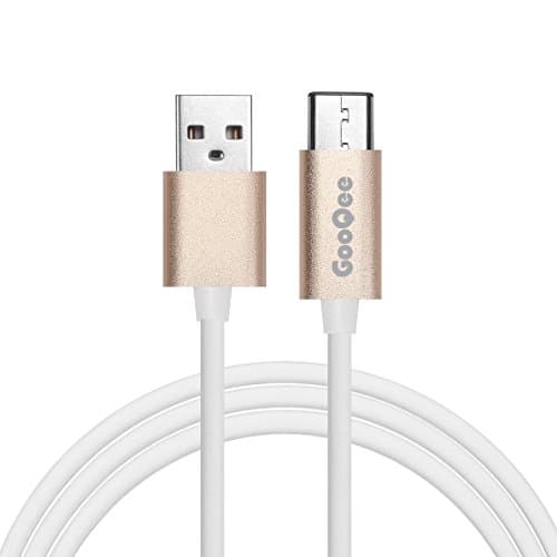GooQee Universal USB 3.1 type C to USB 2.0 Male Sync Charging Cable Cord for USB Type C Devices Including New Macbook, Google Nexus 5X 6P, Nokia N1 Tablet and More(USB C to USB 2.0 Golden 3.3ft 1m)