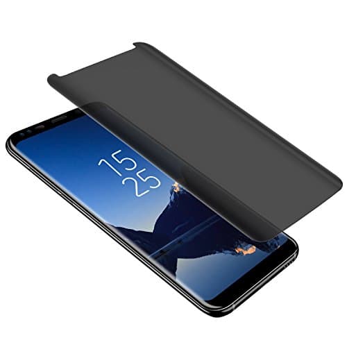 Galaxy S9 Plus Privacy Screen Protector, Top Glass S9 Plus Premium [3D Curved] [Case Friendly] [Anti-Scratch] 9H Hardness Tempered Glass Film Screen Protector for Samsung Galaxy S9 Plus (Black)