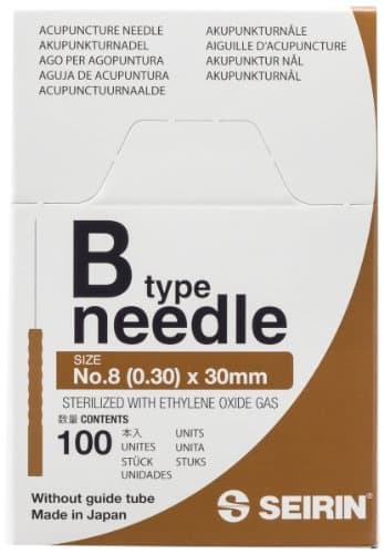Seirin 0.30 x 30mm B Type Needles - Pack of 100 by Seirin
