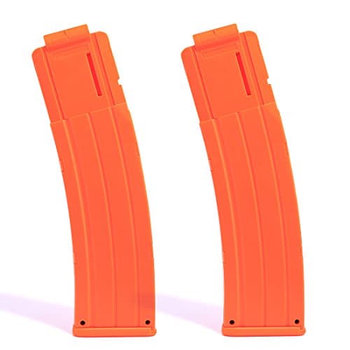 Bullet Clips, Worker Magazines 2 Pack 22 Darts Magazines Quick Reload Clip Banana Clip for nerf modulus series nerf n-strike elite accustrike series (Orange)