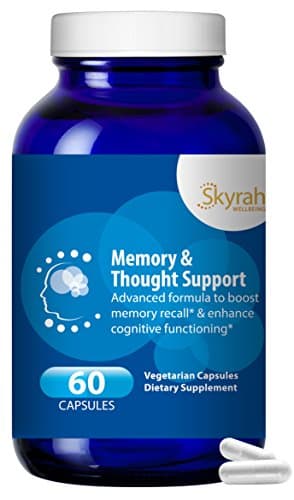 Memory &amp; Thought Support - Cognitive Nutrition &amp; Mental Performance Enhancer - w/ Ginkgo Biloba, Asian Ginseng, Gotu Kola, Vitamins B12 &amp; E - 60 Day Supply