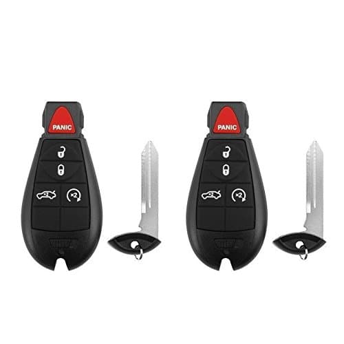 2 New Keyless Entry Key Fob Remote Control Car Replacement for 2008-2015 Jeep Dodge Chrysler Fobik M3N5WY783X, 267F-5WY783X, IYZ-C01C