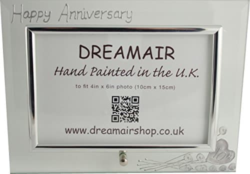 10th Wedding Anniversary Frame (Land) (Flat)