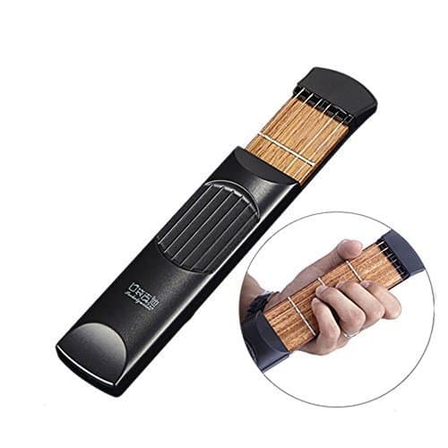 Guitar Practice,Portable Guitar 6 String 4 Fret Model for Beginner by MS.CLEO