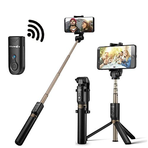 Bluetooth Selfie Stick Tripod with Remote for iphone 6 6s 7 plus 8 Android Samsung Note 8 Galaxy S7 S8 Plus Edge ANKEE 2 in 1 Pocket Monopod Bluetooth 3.0 Aluminum 360° Rotation Phone Holder