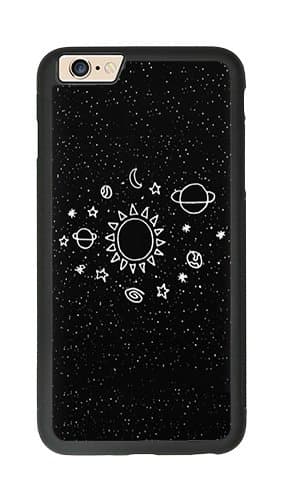 CASEUProtective Hardshell Case for iPhone 7 - Space Stars Galaxy Cute Tumblr Planets