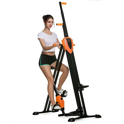 Flyerstoy Vertical Climber Cardio Exercise - Folding Exercise Climbing Machine,Total Body Workout Climber Machine for Home Gym, Exercise Bike for Home Body Trainer