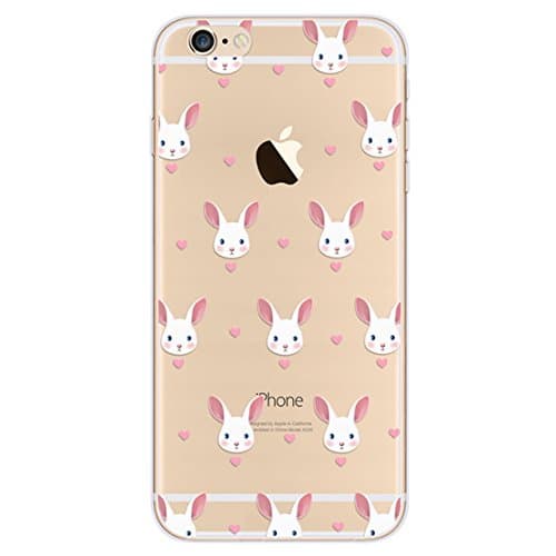 iPhone 6 Plus Case, A trading TPU Soft Case Rubber Silicone Skin Cover for iPhone 6S Plus (Rabbit)