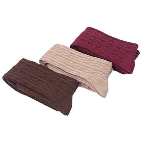 Your Gallery Women's Soft Thick Thigh High Pattern Jacquard Socks Stockings (pack of 3#)