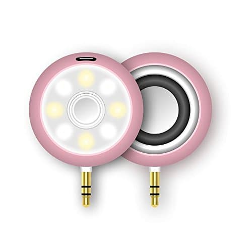 Camera light for phone,2 in 1 Selfie Spotlight with Wireless Portable Speaker,Rechargeable Mini Beauty Fill Light with speaker for Smartphone By PUNICOK.