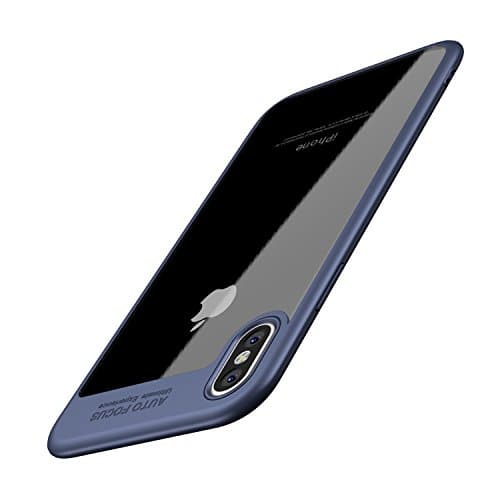 iPhone X Case,iPhone X Cover, iPhone 10 Ten Case,Soft Carbon Fiber Ultra Hybrid Thin Cover TPU Soft Cover Anti-Drop Protect Phone Case For iPhone X Type C/Blue