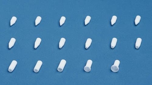 T-6.0 Standard tip attachment:The front section is a soft resin, and an object will not be scratched when manipulated. Also, the attachments have improved chemical resistance.