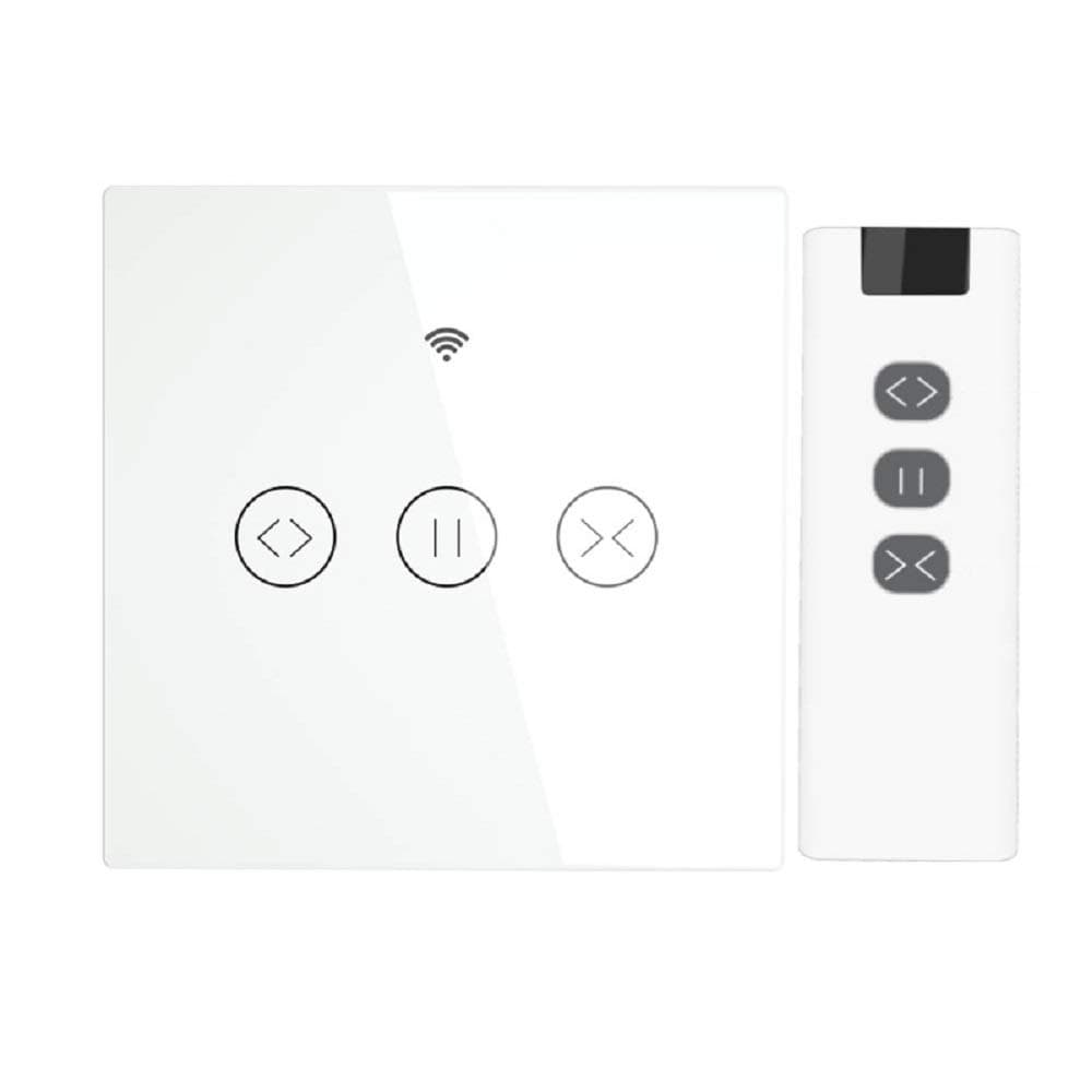 YICANG WiFi Smart Curtain Switch, Remote Control and Timing Function for Curtain/Roller Shutter, Compatible with Alexa and Google Home