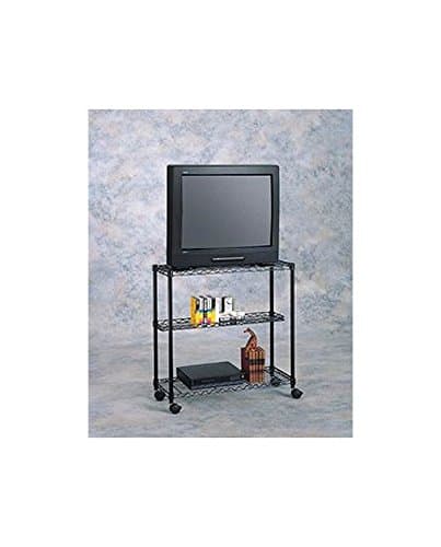 TV Cart w Floating Wire Shelf