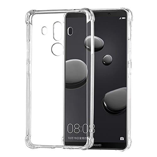 Mayround Compatible for Huawei Mate 10 Pro Clear Case, Thin Transparent TPU Gel Elastic Silicone Shockproof Protective Phone Cover Soft Shell Transparent Case Compatible for Huawei Mate 10 Pro 6"
