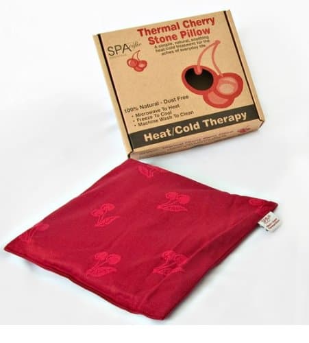 Thermal CHERRY pit STONE square PILLOW hot cold therapy