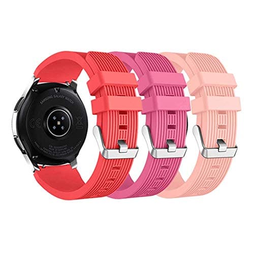 Sibode Compatible with Gear S3 Frontier Bands, 22mm Replacement Bands Quick Release Pin Compatible with Samsung Gear S3 Frontier/Classic/Galaxy Watch 46mm, 3 Pack
