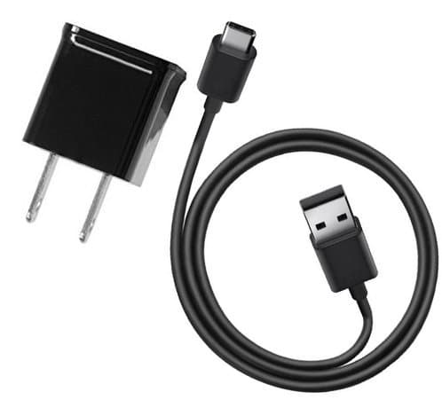 Genuine 1.2A Wacom Mobile Studio pro 13 Compact Wall Charger with Detachable High Power USB Type-C Data Sync Cable! (Black / 110-240v)