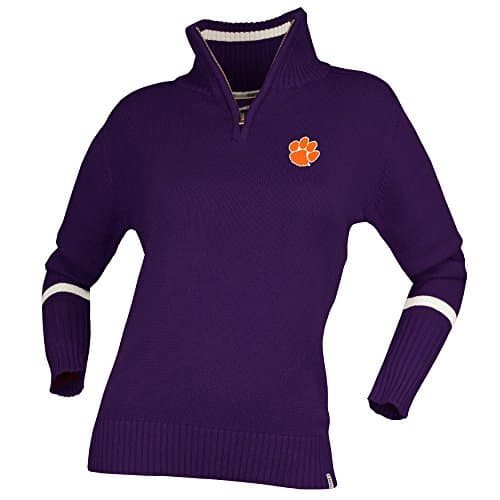 NCAA Clemson Tigers Womens Her Half Back, Purple, Medium