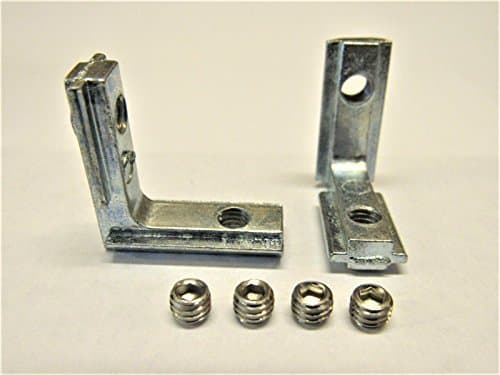 (25 pack) Inside Hidden Corner Bracket - 90 degree - with M5 set screws - for 20mm x 20mm, 2020, 20 series, T slot extrusion