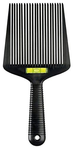 Flat Top Guide Comb With Liquid Bubble Level Flattopper Black