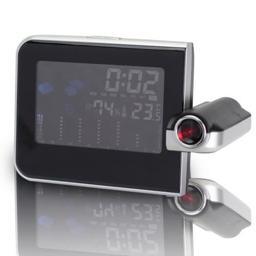 Metro Shop Multi-Function Digital Projection Alarm Clock with Weather Station Nice Gift