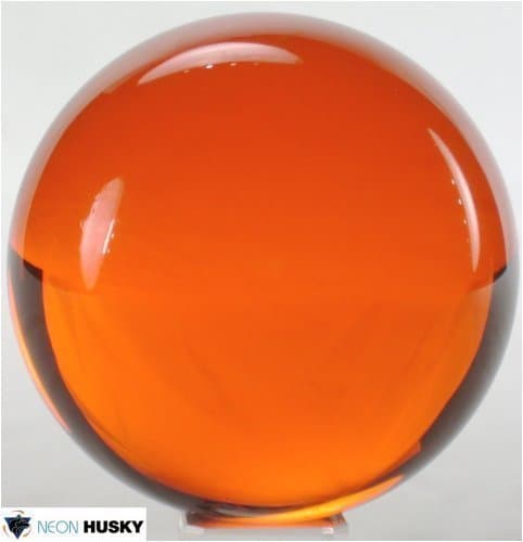 Colored Acrylic Ball - 70mm Amber