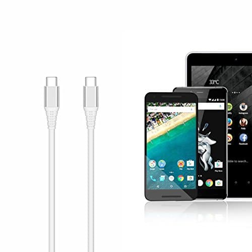 USB Type-C Charging Cable, Type C Fast Charger Power Cord for Macbook Pro, Google Pixel XL, Chromebook, Nexus 6P, Nintendo Switch, Nexus 5X 3FT White