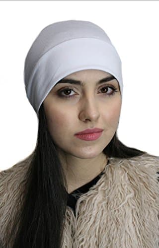 Soft Comfy Sleep and Chemo Cap, Hat Liner (White)
