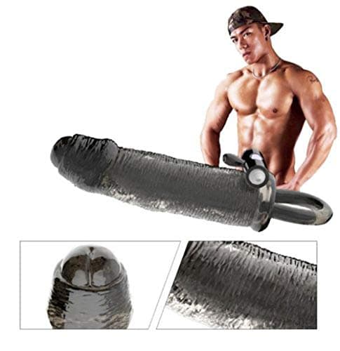 Vibrating Extension Extender Sleeve Girth Enhancer for Men Couples