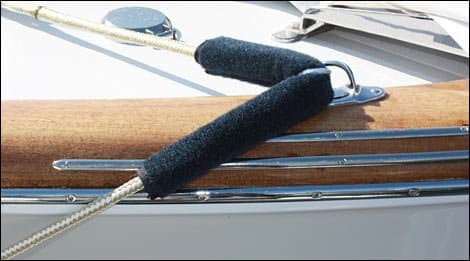 Cape Hatteras Dock Line Chafe Guards 18" Navy (Pkg of 2)
