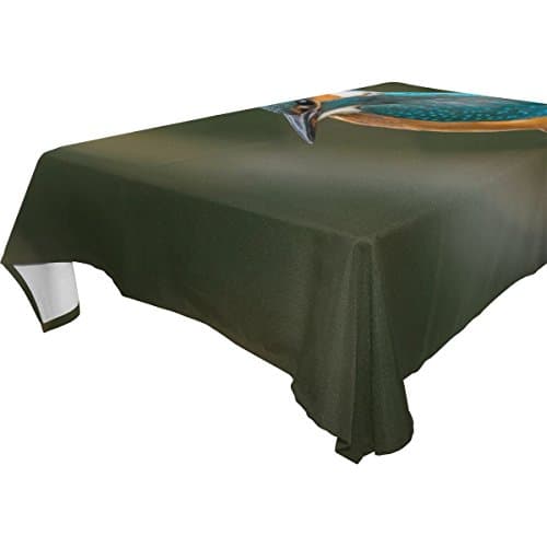 BYouLockX Kingfisher Pattern Rectangle Tablecloth 54x54(in)