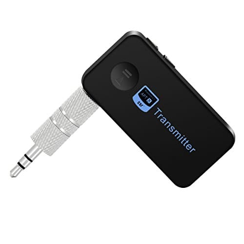 Hulorry Adapter for Car Bluetooth 4.1 3.5 mm Stereo Aux Audio Speaker TV Adapter Mini Wireless Transmitter for Headphone Speaker TV PC Car Stereos
