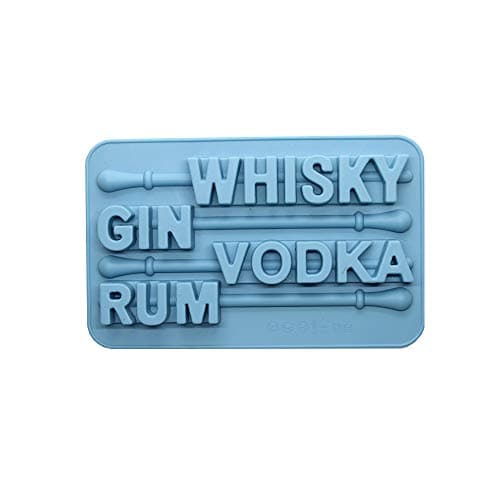SILLYCONE Dapper Dippers 3D Ice Tray Molds With Plastic Sticks for Whisky Gin Vodka Rum (1)