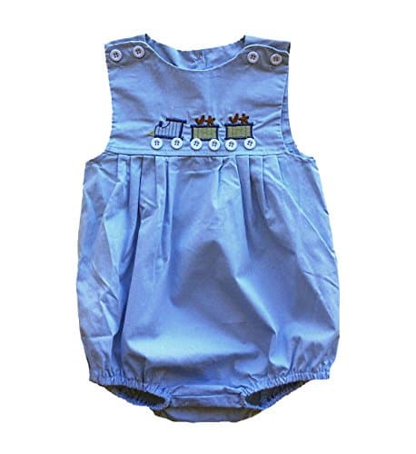 Baby Boys Train Applique Bubble Romper (24 months)
