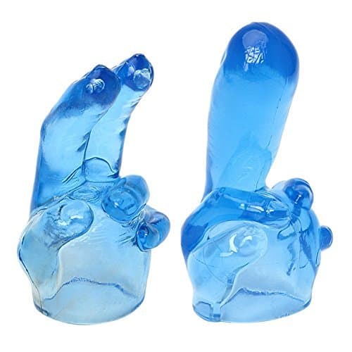 2 Set Mini Massager Accessories Wand Attachment(Blue)