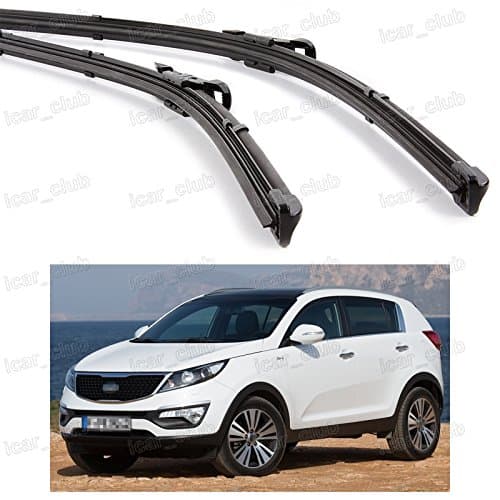 2Pcs Car Front Windshield Wiper Blade Bracketless New for KIA Sportage 2011-2015