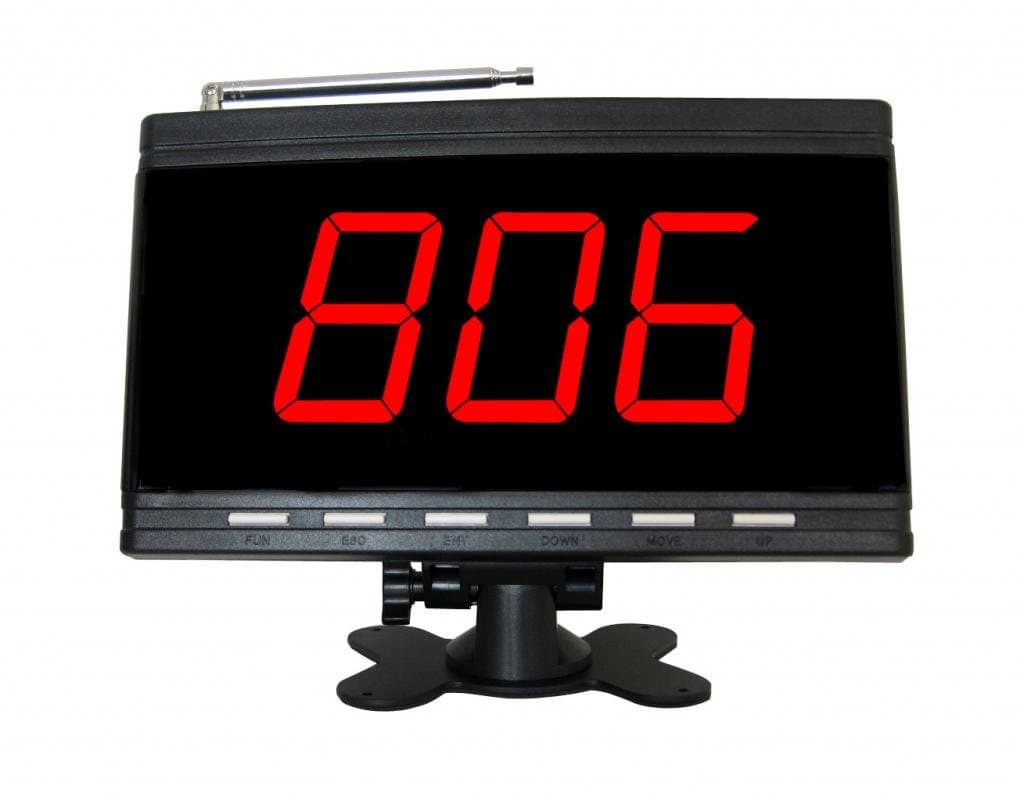 SINGCALL Wireless Calling System,Server Calling System for Restaurant,Office,3 Digits Display Receiver(APE9500) Can't Be Used Alone