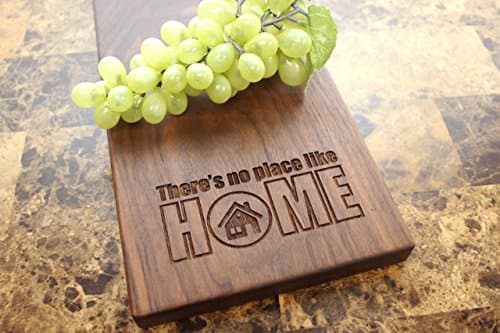Home Personalized Walnut Cheese Board - Cheese Plate, Serving Platter, Housewarming Gift, Closing Gift, Gift for Couple, Birthday Gift, For Him. #923