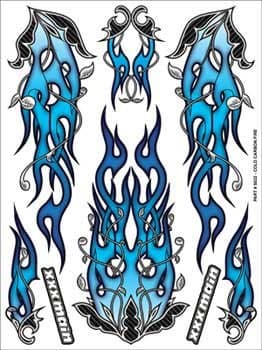 XXX Main Cold Carbon Fire Sticker