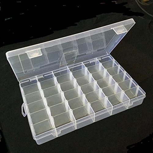 36 Compartment Craft Organizer Plastic Box Jewelry Bead Storage Container