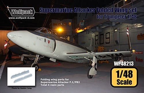 Wolfpack 1:48 Supermarine Attacker Folded Wing set For Trumpeter Resin #WP48213