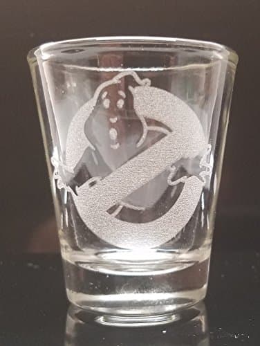 Ghostbuster Inspired Shot Glass Laser Engraved