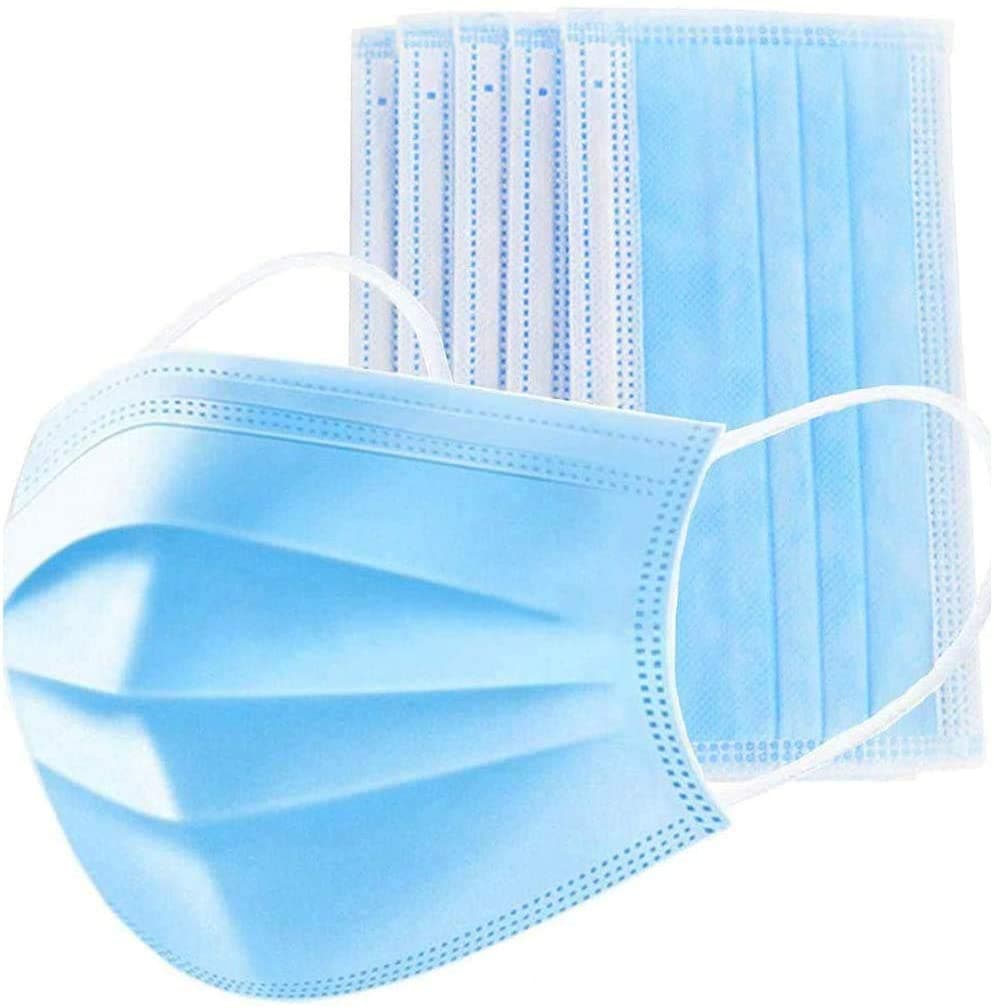 Protection Disbosable 3-Ply Msk by Galact™ - Earloop Polypropylene Supplied in Sealed Bag - Pack of (8) - UK stock